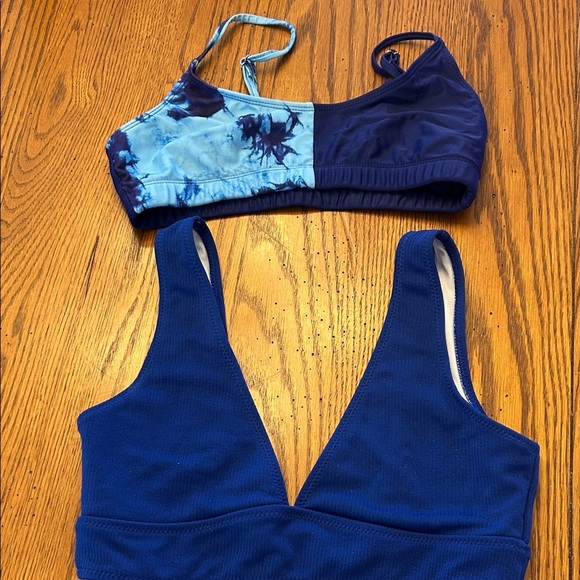 SHEIN Other - SHEIN Blue and Tie-Dye Bikini Set